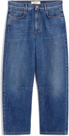 Max Mara Jeans, Dames, Blauw, M, Straight Jeans