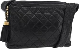 Chanel Pre-owned Cross Body Bags, female, Black, Size: ONE SIZE Pre-owned Shoulder Bag