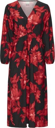 Ichi Maxi Jurk - Dames - Casual kleedjes - Veelkleurig - S - Kleedjes