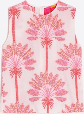 Vilagallo Womens Shirt Abigail Palmera Jacquard In Pink