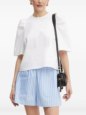 IVY OAK Blouse met pofmouwen en gestrikte rug - Wit