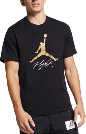 Nike Jordan Air Jordan Jumpman Flight Graphic T-Shirt Asia Sizing Black Gold AO0665-011