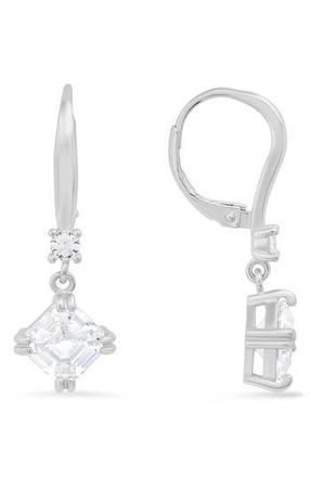 Queen Jewels Sterling Silver CZ Drop Earrings at Nordstrom Rack