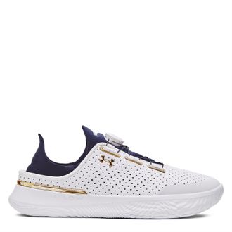 Under Armour SlipSpeed-sportschoenen voor heren (Wit/Goud)