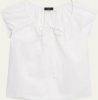 Theory Easy Tie Blouse