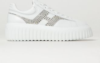 Hogan Sneakers H-Stripes in pelle con strass