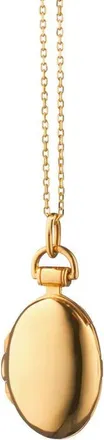 Monica Rich Kosann Anna Petite Locket Necklace in 18K Yellow Gold at Nordstrom, Size 17 In