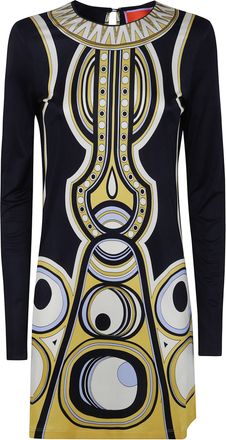 La DoubleJ Dress Multicolor Slinky Mini Swing