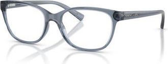 A|X Armani Exchange 53mm Cat Eye optical glasses in Blue at Nordstrom
