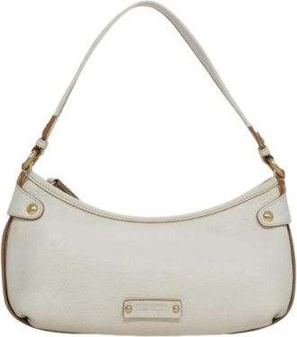 Ferragamo Pre-owned Shoulder Bags, female, White, Size: ONE SIZE Pre-owned Leather Shoulder Bag