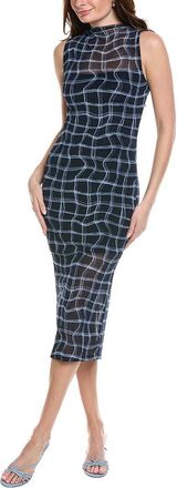 Kenneth Cole Mesh Midi Dress