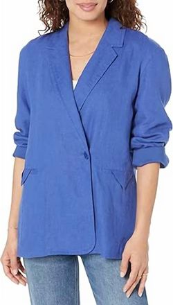 Madewell Athens Crossover Blazer In Bluestone