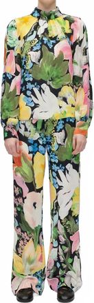 Stine Goya Elasticated Long Pants In Flowers Under Sun