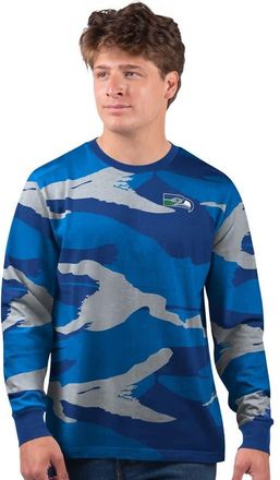 Starter Mens Starter Royal/Gray Seattle Seahawks Thursday Night Gridiron Vintage Logo Long Sleeve T-Shirt at Nordstrom, Size Xxx-Large
