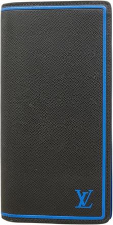 Louis Vuitton Blue Noir Long Wallet (Bi-Fold) (Pre-Owned)