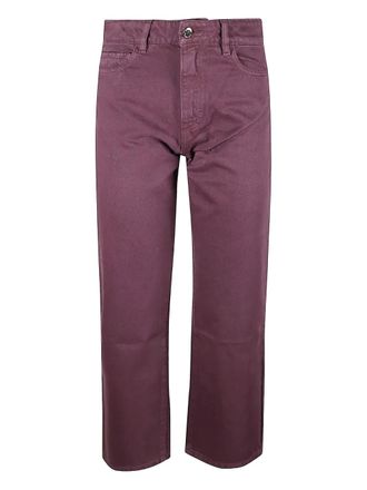 Icon Denim Los Angeles star-detail straight-leg jeans - Purple