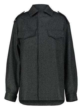 DRHOPE Shirtjack met klepzakken - Grijs