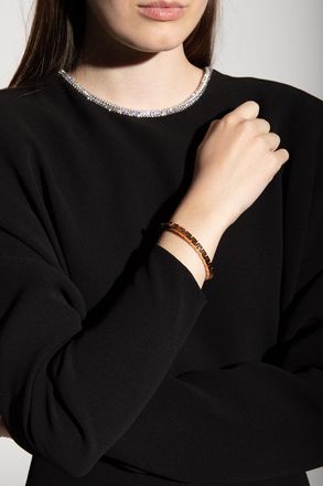 Versace Greek Motif Bracelet, Womens, Gold
