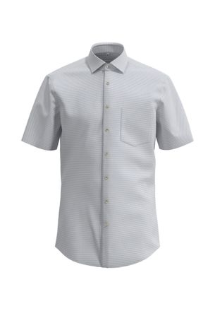 Seidensticker Businesshemd SEIDENSTICKER Regular, Herren, Gr. XXL (45), normale &Auml;rmell&auml;ngen, beige (sand), 100% Baumwolle, bedruckt, regular fit, gerader Abschluss,