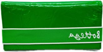 Bottega Veneta Green Leather Long Wallet (Bi-Fold) (Pre-Owned)