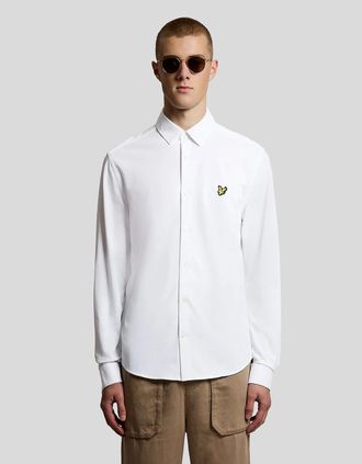 Lyle & Scott Lyle And Scott Mens Cotton Oxford Jersey Shirt - Size: 38/Regular
