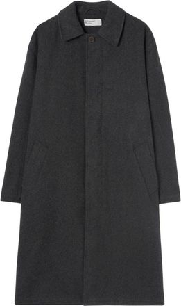 Universal Works Mowbray Mac Coat - Heren - Mantel - Grijs - L - Wol - Jassen