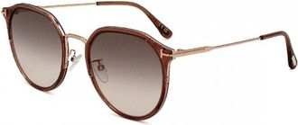 Tom Ford Brown Gradient Round Ladies Sunglasses FT0897-K 48F 55