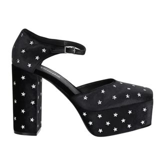 Jeffrey Campbell Velour Stud Pumps - Dames - Schoenen - Zwart - Maat: 37 EU Velours