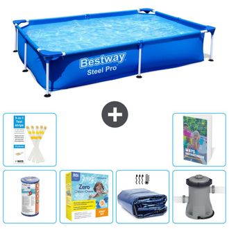 Bestway Piscina Bestway Steel Pro Rectangular - 221x150x43 Cm - 7-piezas S50