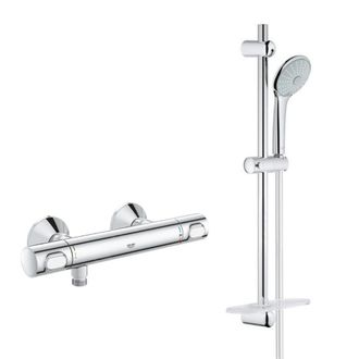 GROHE Set Mezclador De Ducha Termost&aacute;tico + Conjunto De Ducha Completo De 3 Chorros Euphoria 110 (34840000-euphoria3) - Grohe