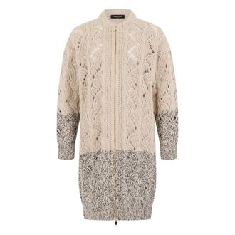 Fabiana Filippi Dames, Truien, Beige, Maat: 2XS Zijde