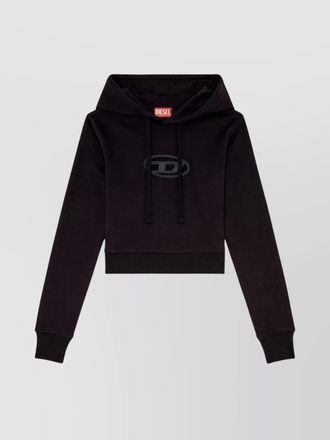 Diesel cropped logo hoodie