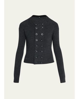 R13 Double-Breasted Merino Wool Cardigan