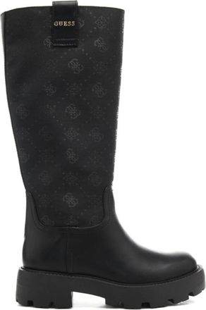 Guess Yannis 4G Logo Boot - Dames - Hoge Laarzen - Zwart - 40 EU - Leer - Schoenen
