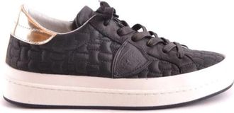 Philippe Model Zwarte leren sneakers voor vrouwen - Dames - Sneakers - Zwart - 36 EU - Schoenen