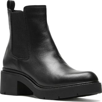 La Canadienne Axton Waterproof Chelsea Boot in Black Leather at Nordstrom, Size 6.5