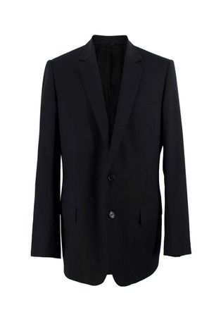 Dior Homme Navy Wool Single-breasted Blazer Size L