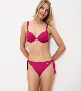 Triumph B&uuml;gel-Bikini-Top TRIUMPH Summer Twist WP 01, Damen, Gr. 38, Cup E, lila (berry), Microfaser, Obermaterial: 77% Polyamid, 23% Elasthan, Bikini-Oberteil