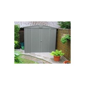 BIOHORT Caseta Cobertizo Metalica Biohort Europa 2a Color Gris Cuarzo Metalizado