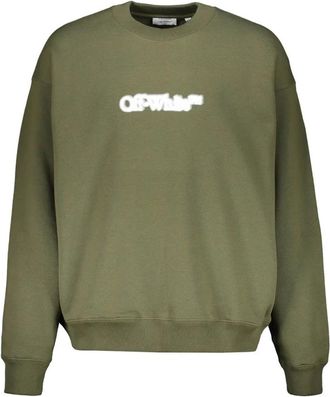Off-white Logo Sweatshirt - Heren - Sweatshirts - Groen - S - Katoen - Hoodies & sweatvesten