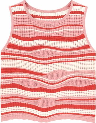 Dear John Denim Womens Sylvie Sleeveless Top In Strawberry Shortcake