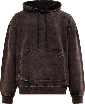 Diesel S-Boxt-Hood-Tuk - Heren - Hoodies - Bruin - S - Katoen - Hoodies & sweatvesten