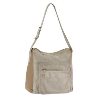 Prada Pre-owned Vintage Schoudertas - Dames - Pre-owned - Beige - Maat: ONE Size Leer