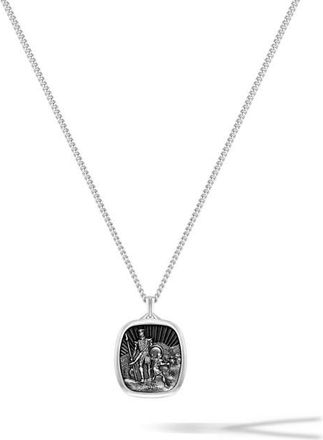 Vincero David & Goliath Sterling Silver Pendant Necklace in Sliver at Nordstrom, Size 21