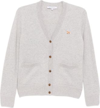 Maison Kitsun&eacute; Baby Fox Wool Cardigan