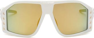 Plein Sport The Wave Gen X.02 Zonnebrillen - Heren - Zonnebrillen - Wit - ONE Size - Nylon - Accessoires