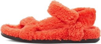 Fendi FF lammy sandalen - Oranje