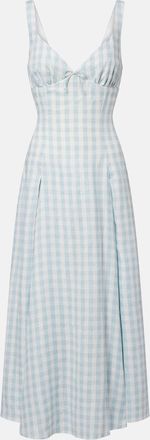 Faithfull The Brand Adalee gingham midi dress