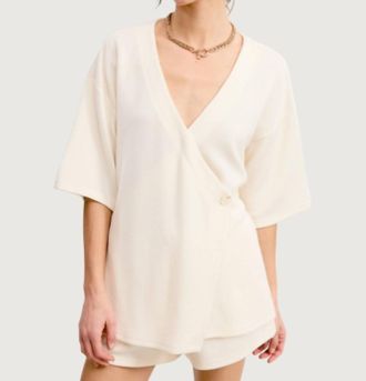 Mimosa Frankie Top And Short Set In White