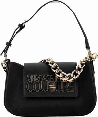 Versace Jeans Couture Logo-plaque Schoudertas - Dames - Schoudertassen - Zwart - ONE Size - Polyester - Tassen